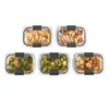 Organisatiesets voor voedselopslag Rubbermaid Brilliance voedselopslagcontainers, 3,2 kopjes, 5 stuks, lekvrije BPA-vrije doorzichtige Tritan-plastic voedselopslagcontainer 231213
