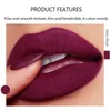 Lipstick Fit Colours Matte 5-kolorowy zestaw szminki aksamitne wargi nietoperz błyszczyk do ust długotrwały wodoodporny seksowna czerwona szminka plamka 231214