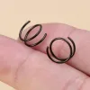 Hiphop roestvrijstalen dubbele neusring spiraal neus septum piercing kraakbeen hoepel oorbellen tragus helix voor vrouwen neusgat sieraden fabrieksprijs