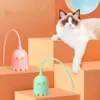 Katzenspielzeug, interaktiv, USB, elektrisch, intelligent, rollender Ball, Spielzeug für Katzen, Haustier, Silikon, automatisch drehender Mausschwanz, Kätzchen-Teaser-Stick 231213