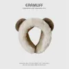 Muffs Ear Cartoon Plush Bear Ears Earmuffs Korean Fluffy Thickened Warm Band Girls Makeup Hair Hoops Fashion Earflap Headphones 231214 s muffs flap