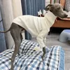 Vestuário para cães Italian Greyhound Sweater Whippet Turtleneck Branco malha quente roupas para animais de estimação 231213