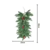 Decorative Flowers Christmas Wreaths For Front Door Green Garland Rattan Pine Needles Decorations Stair Windows Mantle