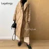 Parkas femme Lagabogy hiver femmes veste longue Parkas 90% blanc canard vers le bas manteaux femme à capuche chaud bouffant pardessus Ultra léger vêtements d'extérieur 231213