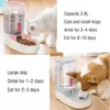 Dog Bowls Pets Gravity Food and Water Dispenser Set Automatic Waterer Feeder Double Design för små medelstora stora hundar Katter