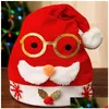 Beanie/Skull Caps Beanie/Skl Christmas Decorations 2021 ADTS CHILDLE HATS SANTA NOVETY FUNNY PARTY HAT WITH CARTOON DESINGHOLOIDOT8PK