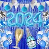 Autres fournitures de fête d'événement Décorations de bonne année Kit de guirlande d'arche de ballons de l'année 2024 pour la décoration de Noël Thème Années Eve Party Supplies 231214