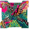 Scarves POBING Manual Hand Rolled Twill Silk Scarf Women Three Giraffes Square Scarves Echarpes Foulards Femme Wrap Bandana Hijab 90CM 231214