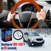 Couvre-volant Couverture chauffante pour voiture d'hiver avec voiture chauffe-mains rapide enfichable