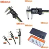 Штангенциркули с нониусом оптом Mitutoyo Caliper Lcd Digital 150 300 200 мм 500-196-20 6 8 12 дюймов Электронные измерения из нержавеющей стали Dhgj4