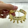 Armreif 1 Stück 24 Karat Gold Farbe äthiopischer Schmuck Armreifen für Frauen Luxus Dubai Ramadan Ball Armband Afrikanisches Arabisches Jäten Geschenk273n