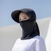 Berretto da collo con visiera per protezione solare in seta di ghiaccio Cappello grande aggiornato per bambini Materiale leggero e traspirante Antivento antipolvere