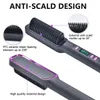 Lisseurs à cheveux Brosse à cheveux électrique Air peigne lisseur sèche-cheveux multifonctionnel Styler Air brosse à air fer plat lisseur brosse 231213