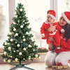 Base per albero per decorazioni natalizie Supporto girevole per alberi artificiali Supporto inferiore pieghevole regolabile per Natale