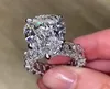 Prachtige grote peervorm verlovingsring vierkante CZ belofte ring voorstel ring voor vriendin vrouwen trendy sieraden 5640822