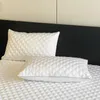 Bedspread 1pc White Bedspread on the Bed 150x230 Quilted Bedsheet Simple Style Bed Cover Queen Size colchasPillowcase Need Order 231214