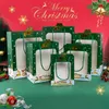 Gift Wrap StoBag-Christmas Eve Gift Paper Bags Handle Cookies Candy Chocolate Packaging Snack Party Spring Festival Weeding Supplies 5Pcs 231214