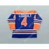 Aangepaste Gaetan Legault 4 st.Jean Beavers Blue Hockey Jersey NIEUWE TOP ED S-M-L-XL-XXL-3XL-4XL-5XL-6XL