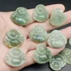 Burma 100% Natural Type A Jade Jadeite Carved Happy Buddha God Amulet Pendant