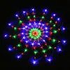 Étanche RGB Spider LED Net String 1 2M 120 LED lumière colorée fête de Noël mariage LED rideau chaîne lumières Gadern pelouse Lam2704