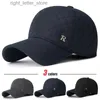 Ball Caps New Unisex Middle-Aged and Elderly Winter WindProof Cold-Proof and Warm Baseball Cap With Ear Protection Thickened Peaked Cap YQ231214