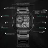 Horloges PANARS Top Luxe Mode Sport Horloge Heren Klok Waterdichte Horloges Roestvrij Stalen Band Digitaal Horloge Reloj Hombre 231213