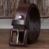 Belts Pure Cowhide 3.8cm Wide Hypoallergenic Belt For Men Genuine Leather Pin Buckle Versatile Business Youth Casual Jeans