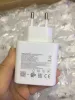 45W Super Fast Charger Type C Wall Adapter för Galaxy S22 Ultra S22P Note10 Obs 10p Obs 20 S20 S21 45 Watt laddning med förpackningsbox LL