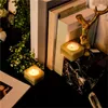 Świece 67JE Square Marble Candlestick Stylowy uchwyt na Stand Stand Creative Desktop Dekoracja do wystroju domu i weselnego wystroju