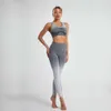 Lu Lu Lemon Align Seamless Tie DYE Set Fitness Suit Bar Yoga Sports Mulheres Yoga Sportswear Roupas de treino para mulheres Roupas de ginástica Desgaste atlético