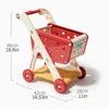 Tools Workshop Shopping cart toy baby small trolley children play house fruit cut music kitchen supermarket men and girls 231214