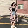 Chemisiers pour femmes chemises printemps nouveau Plaid ample tout-match chemise hauts cou à manches longues tendance bouton Vintage Blouse décontracté mode femmes vêtements YQ231214