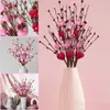 装飾的な花2PCSバレンタインデー人工ブーケDIYブライダルウェディングフローラルアレンジメントテーブルデコレーションパーティーホリデー用品