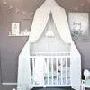 Crib Netting Ins Baby Room decor Mosquito Net Kid bed curtain canopy Round tent baldachin 240cm bedroom girl y231213