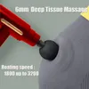 Masseur complet du corps Pistolet de massage électrique portable LCD Masseur de pistolet à percussion électrique pour la relaxation musculaire des tissus profonds et le fitness 231214