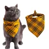 Vêtements pour chiens Coton Doux Bandana Saliva Serviette Triangle Écharpe Double Plaid Chat Et Animaux De Compagnie Acessorios