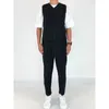 Men's Vests Miyake Pleated Autumn Casual Business Vest Fashion Retro Original Designer Style Buckle Mens Clothing Top