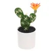 Fleurs décoratives Simulation Cactus faux bonsaï ornement dessin animé ornement artificiel bureau petite décoration d'empotage Mini Figurine