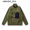 24ss New Designer Half Zippe Jaquetas Mens Jaqueta de Lã Grosso Wonmen Clássico Retro Outono Inverno Casal Modelos Cordeiro Cashmere Mens Womens Jacket