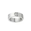 Band Rings Designer Ring smycken Rose Gold Sterling Silver Titanium Steel Diamond Rings Unikt Löfte för Mens Women Teen Girls C180U