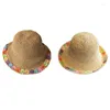 Berets Straw Beach Hats Wide Brim Summer For Sun Women Uv Protection Folda