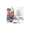 Shower Curtains African American Couple Curtain Set Polyester Waterproof Bathroom 180X180Cm With Mat Drop T200711 Delivery Home Gard Dhebt