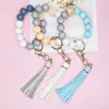 Bracelet de perles en Silicone, nouveau style, porte-clés à pampilles, pendentif, par expédition maritime, P193
