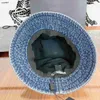 Enfants populaires Fedora Designer Kids Wide Brim Chapeaux Taille 3-12 T Girl Fisherman Hat Boîte Emballage Blue Denim Tissu Baby Caps Dec05