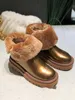 fashion ladies boots winter warm fur one boot outdoor snow shoes eversion hair factory production price