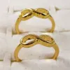 50x Goud Zilver Mix Eén richting ringen oneindig ringen Hele Fashoin Sieraden Lots263G