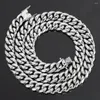 Dog Collars 10mm Gold Silver Color Solid Stainless Steel Miami Cuban Link Chain Cat Pet Jewelry Accessories 24inch