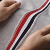남자와 여자의 바지 팬츠 패션 브랜드 Thombrownsweatpant tb back side woven stripe 위생으로 폐쇄 루프 발목 바인딩 트렌드 cin1