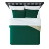 Beddengoedsets Mainstays Groen 7-delig bed in een tas dekbedset met lakens 231214