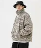冬の屋外のレジャー暖かいコットンジャケット用の冬の日本のストリートファッションブランドカモフラージュコットンジャケット
